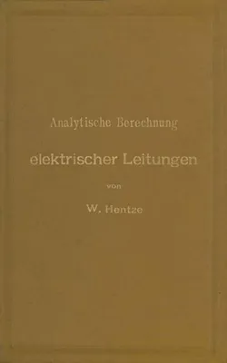 Obrázek produktu pro Analytische Berechnung elektrischer Leitungen