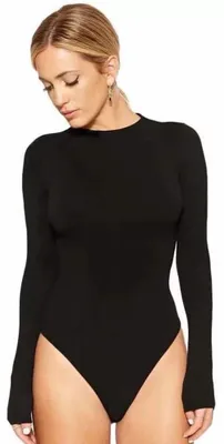 Productafbeelding van Elegante Lange Mouwen Bodysuit voor Dames