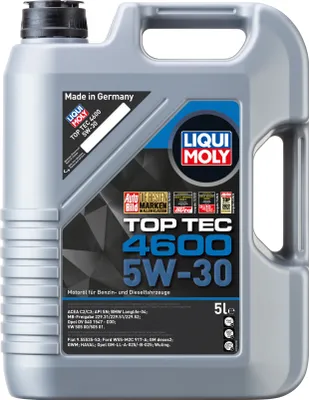 Produktbild von LIQUI MOLY Motoröl Top Tec 4600 5W-30 5 Liter & 1 Liter | 6 Liter Motoröl Set