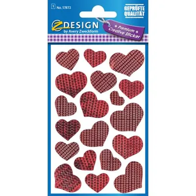 Produktbild von Zweckform 57872 Foliensticker Schmucketikett Herzen