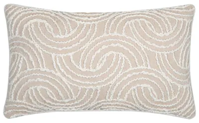 Produktbild von STOF Kissen Dekokissen Zierkissen 30 x 50 cm beige Sofakissen bestickt Baumwolle Deko
