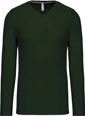 Produktbild von Kariban Herren Langarmshirt Longsleeve Longline T-Shirt Sweatshirt, Größe:S, Farbe:Forest Green
