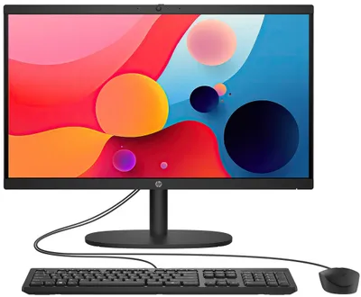 Produktbild von AiO HP 22 FullHD Intel Core i3-N300 8GB DDR5 256GB SSD NVMe + klaw. i mysz