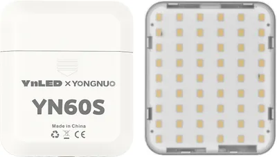 Obrázek produktu pro YONGNUO YN60S kapesní LED světlo pro video, mini světlo pro kameru, 5500 K, 3stupňový jas, CRI95+, světlo pro fotografování, videokonference, vlogy, živé vysílání