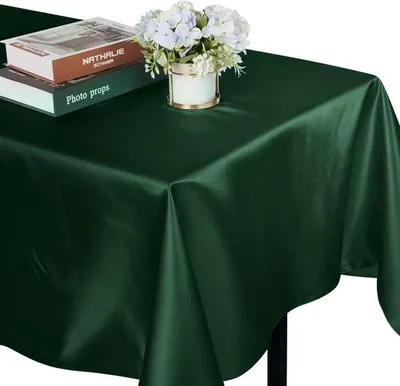 Image de Nappe rectangulaire 145 x 220 cm, douce et infroissable, en polyester