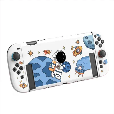 Image de Pour Nintendo Switch 2 Housse de protection flexible en TPU avec design de planète spatiale