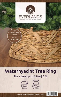 Zdjęcie produktu dla Spódnica choinkowa z hiacyntu wodnego 57x25cm naturalna brązowa