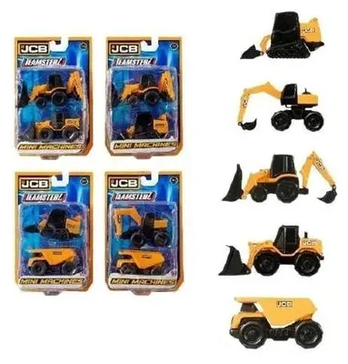 Produktbild von Teamsterz JCB Mini-Baumaschinen 2er-Pack, sortiert