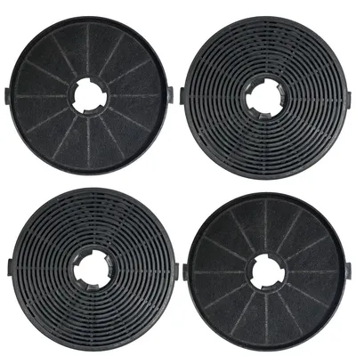 Obrázek produktu pro Sada čtyř aktivních uhlíkových filtrů pro odsavače Respekta modely MIZ6000, CH21060SBZ, CH21060WBZ, CH22010SBZ, CH22010/90WBB. Vhodné pro odsavače s recirkulačním systémem. Filtry na zápachy