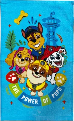 Produktbild von Paw Patrol Pups Power Handtuch, Gesichtstuch, Handtuch 30x50cm