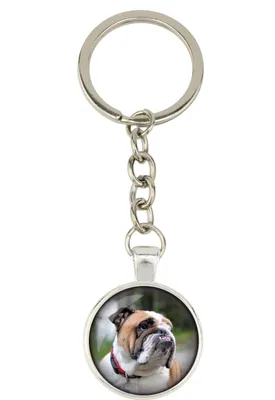 Produktbild von Bulldog, Englische Bulldogge - Schlüsselanhänger mit Ihrem Foto, Schlüsselanhänger, Taschenanhänger der Marke Art-Dog