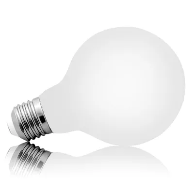 Obrázek produktu pro Zdroj světla LED žárovka MILK E27 G80 8W=80W teplá bílá