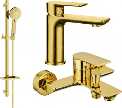 Produktbild von Mexen Alfa DQ40 Badewannenset, Gold - 745703DQ40-50