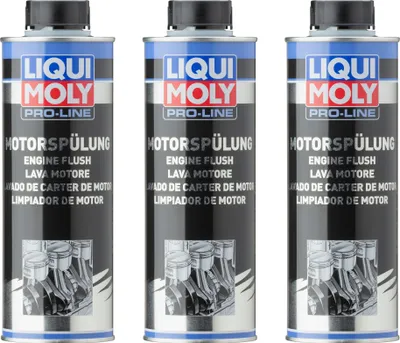 Produktbild von LIQUI MOLY 3x Pro-Line Motorspülung 500ml Motoröl Additiv Diesel/-Benzin-Motoren