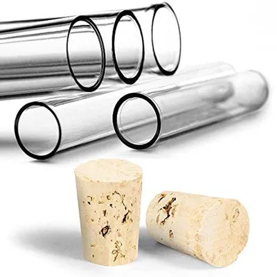 Produktbild von Famanu Reagenzgläser mit Naturkork - 100 Stück