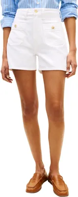 Productafbeelding van Tommy Hilfiger dames, DNM CLR mini shorts, wit (Th Optic W)