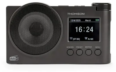 Imagen del producto de Radio digital Thomson RT400DABBTBK, color negro, con tecnología DAB+