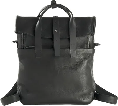 Produktbild von HAROLD'S Leder Schultertasche Laptoptasche mit Laptopfach Mount Backpack / Messengerbag Black schwarz