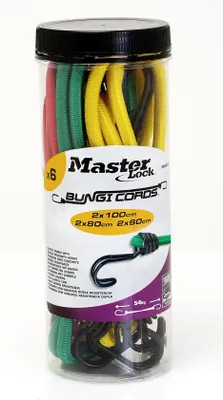 Image de Master Lock® 3040EURDAT Tendeur de bagages Master Lock® Twin Wire™, 3040EURDAT 2x 60,0 / 2x 80,0 / 2x 10,0, 6 pièces