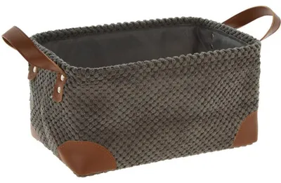 Produktbild von Aufbewahrungskorb, Cord, mit Griffen, 30 x 20 x 15 cm