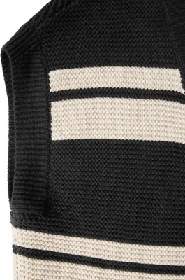 Produktbild von Chunky Stripe Vest 20001 Black Größe M
