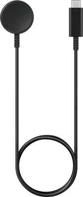 Produktbild von Samsung Fast Wireless Charger für die Galaxy Watch, Drinnen, USB, 5 V, Kabelloses Aufladen, 0,8 m, Schwarz