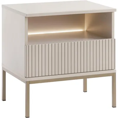 Produktbild von Nachttisch Serie 07, kaschmir, mit PUSH-TO-OPEN Funktion, 54x59x39 cm (B/H/T)