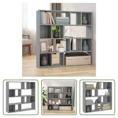 Immagine prodotto di The Living Store Libreria/divisorio Grigio Sonoma 105x24x102 cm