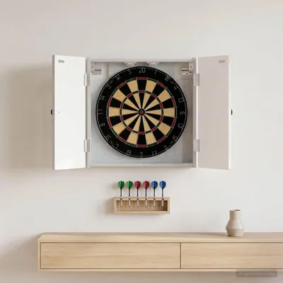 Zdjęcie produktu dla Szafka na dart, kolor betonowy, wymiary: 52,5 x 10,5 x 53,5 cm
