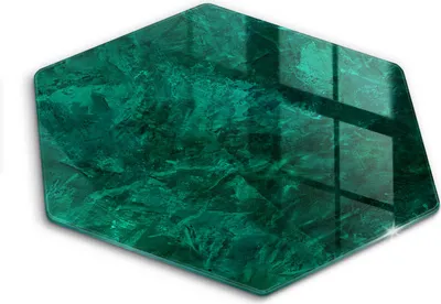 Produktbild von Glasschneideplatte - Herdabdeckplatte - Hexagon 40 cm -Schneidebrett - Spritzschutz - Steinhintergrund Textur