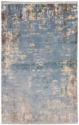 Produktbild von Teppich DHASAN | Farbe: Blau; Größe: 40 x 60 cm | strapazierfähig und leicht zu reinigen | Wohnzimmer | Schlafzimmer