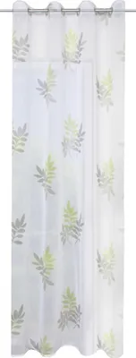 Produktbild von Home Wohnideen Ösenschal Druck Blätter 245 x 140 cm Grün