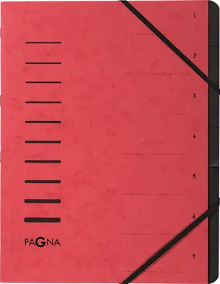 Obrázek produktu pro PAGNA Ordnungsmappe 7 Fächer 1-7 rot