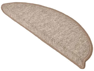 Image de Tapis d'escalier Beautissu ProStair, 55 x 15 cm, 15 pièces, sable, demi-cercle