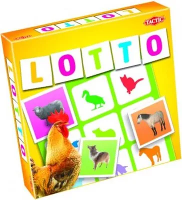 Produktbild von Tactic Bauernhof Lotto Kinderspiel - Lernspiel Tiere für Kinder