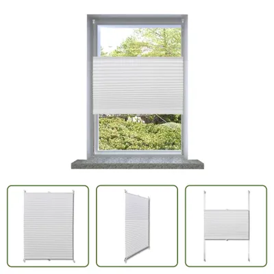 Zdjęcie produktu dla The Living Store Roleta plisowana 70×150 cm biała