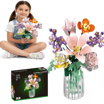 Immagine prodotto di Set di costruzioni Lebula, bouquet di fiori, 563 elementi