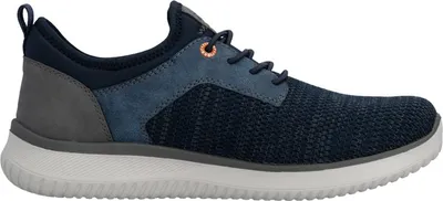 Imagen del producto de Zapatos de hombre Rieker, tipo zapatillas deportivas con cordones, color azul, para uso casual