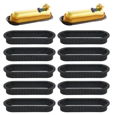 Image de Solidchoice - Coffret de 10 moules à gâteau perforés pour décorations et pâtisseries