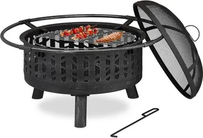Produktbild von Feuerschale mit Funkenschutz & Grill