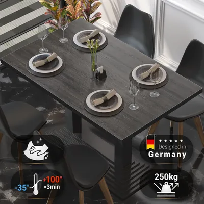 Produktbild von BRASIL | Gastro Tischplatte | B:T 120 x 70 cm | Wenge | Rechteckig | Gastro Tischplatte