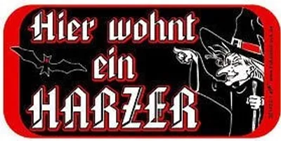 Produktbild von Hinweisschild Tür - Hier wohnt ein Harzer - 308140
