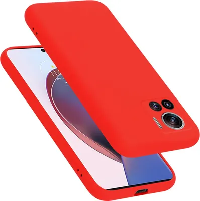 Produktbild von Cadorabo Schutzhülle für Motorola EDGE 30 ULTRA / X30 PRO Hülle in Rot Handyhülle Case Cover TPU Etui