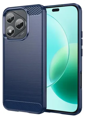 Obrázek produktu pro Techsuit – Carbon Silicone – ochranné silikonové pouzdro s karbonovým vzorem – Honor 400 Lite – modré