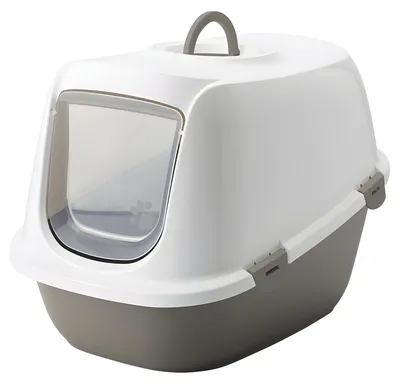 Produktbild von Nobby Katzentoilette Leo warmgrau-weiß