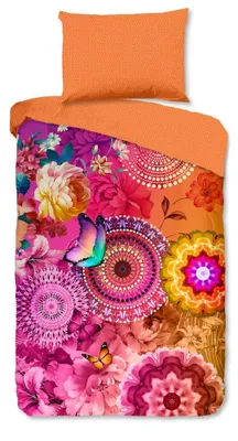 Productafbeelding van HIP Dekbedovertrek "Ziva" - Multi - (140x200 cm) - 100% Katoen