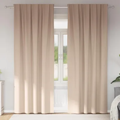 Produktbild von Langlebig Verdunkelungsvorhänge mit Vorhängen Taupe Polyester - Gardinen & Vorhänge Octo2949640 1parcel