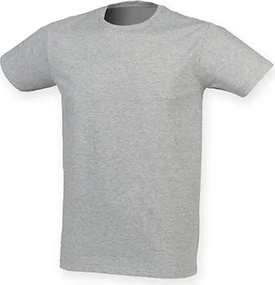 Immagine prodotto di SF Men SF121 | Uomo Feel Good Stretch T / Moderno, taglio lungo - Colore: Heather Grey - Taglia: M