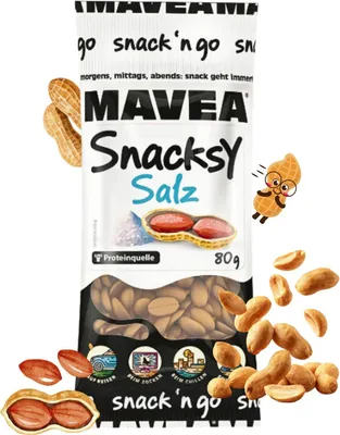 Produktbild von MAVEA Erdnüsse schonend geröstet und fein gesalzen 80g