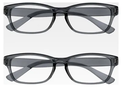 Produktbild von Lesebrille Grau 2er-Pack für Herren und Frauen
